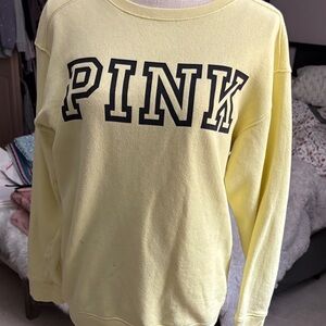 PINK Victoria's Secret Light Yellow Top